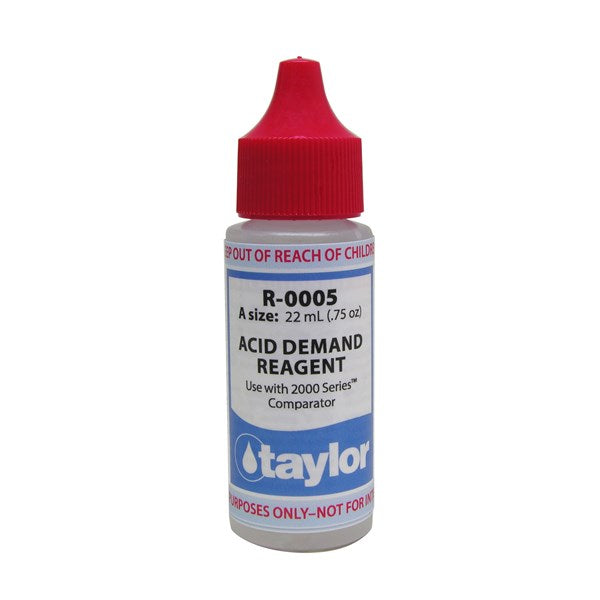 Taylor R-0005-A Acid Demand Reagent .75 oz, Dropper Bottle