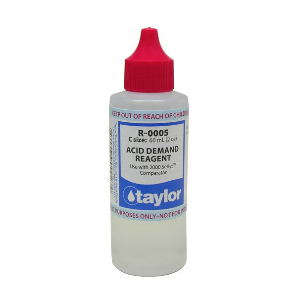 Taylor R-0005-C Acid Demand Reagent (for 2000 Series), 2 oz, Dropper Bottle