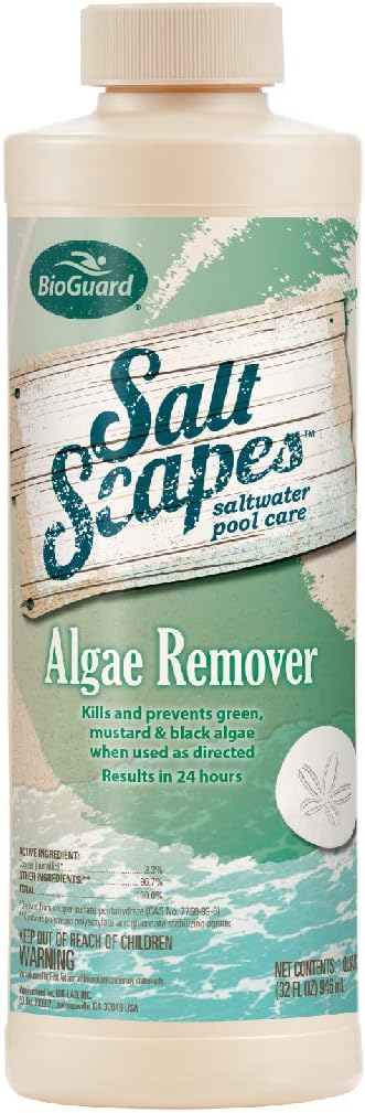 Bioguard 16022BIO Salt Scapes Saltwater Pool Care Algae Remover 1qt
