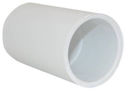 PVC Fitting 1.5" Schedule 40 Long Socket Slip x Slip Coupler