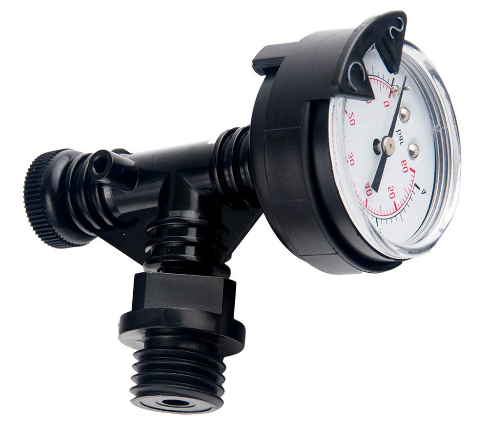 CMP 25357-982-000 Black Air Relief Valve & Gauge, Compare to Pentair Kit (98209800)