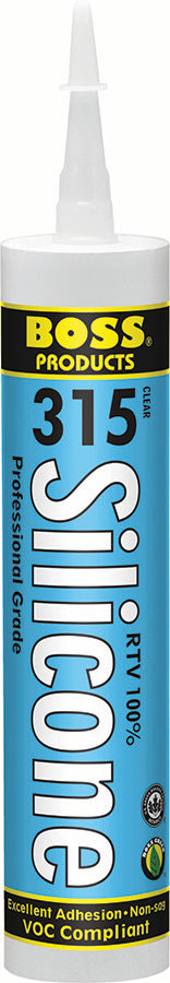 American Granby 31500B BOSS 315 RTV 100% Silicone Sealant Clear 10.0 Oz Tube