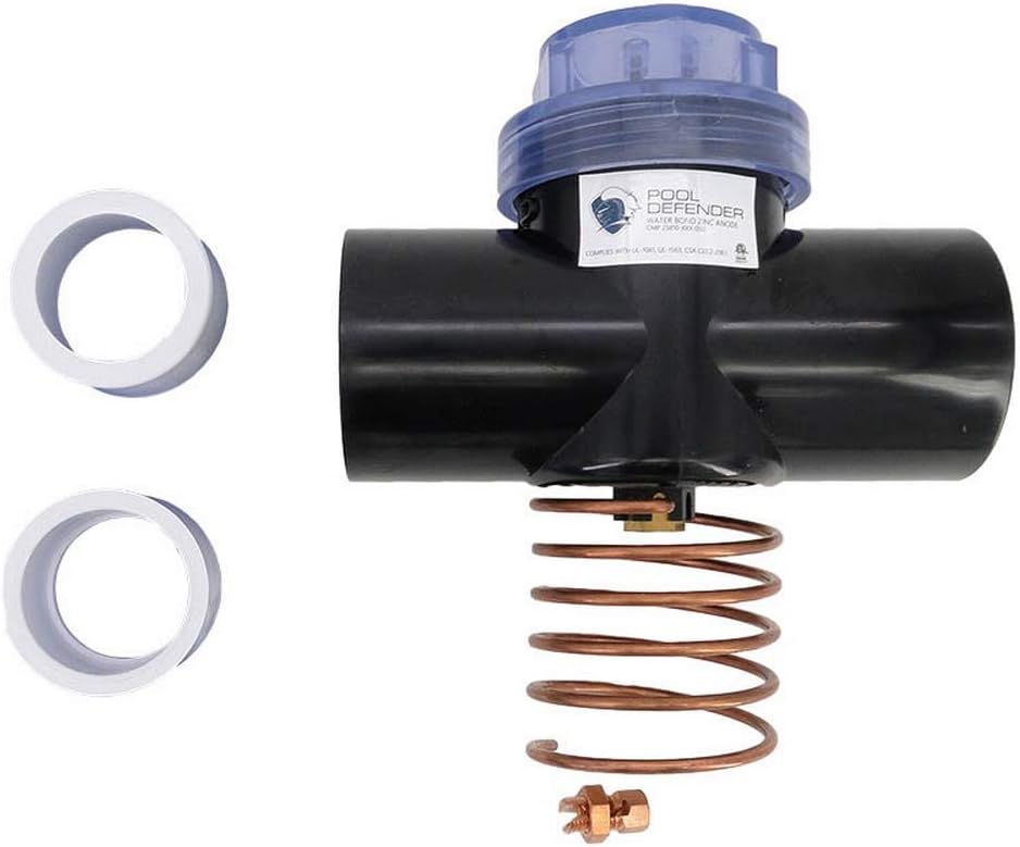 CMP 25810-400-050 Compact Pool Defender Inline Zinc Anode/Bond W/Wire (2"Sx2.5"Sp)