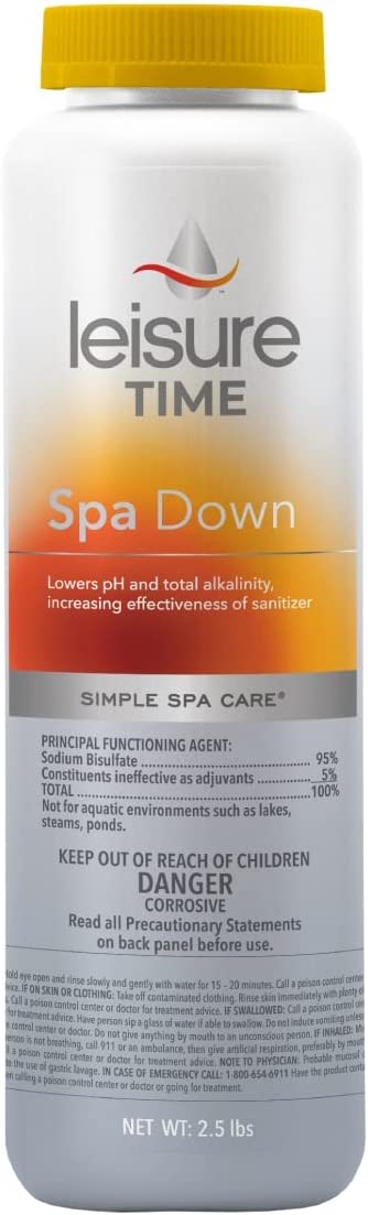 Leisure Time 22338A Spa Down pH & Alkalinity Decreaser 2.5lb