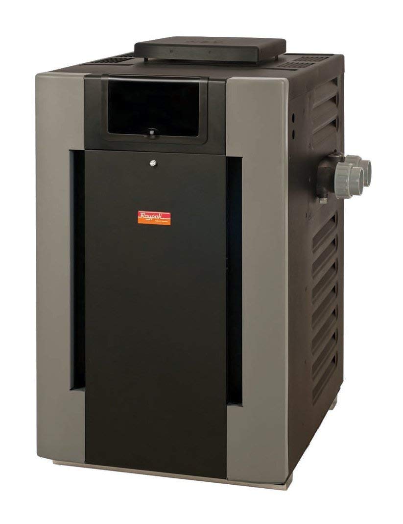 Raypak Heater 406 Natural, Digital Electronic, Polymer Headers, Copper, 399k BTU