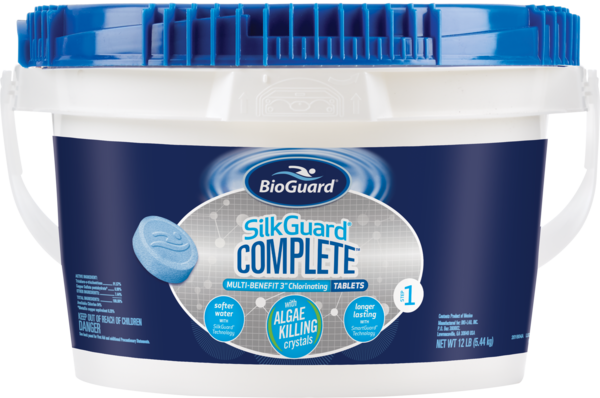 Bioguard SilkGuard Complete 3" Tablets, Pool Sanitizer, 12# Bucket