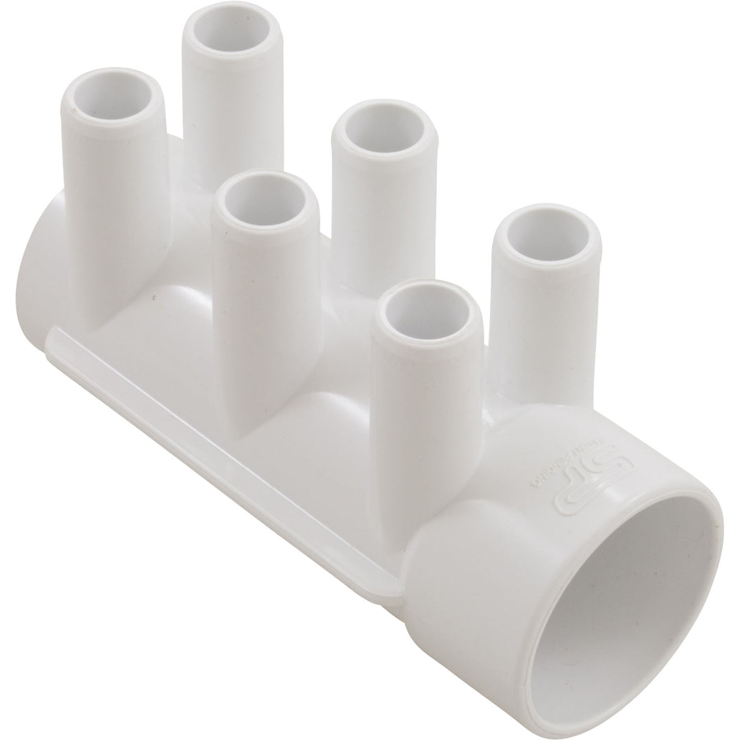Waterway 55-270-2176 Manifold, 3/4", Smooth Barb, 6 Port, 1-1/2"Slip x Dead End