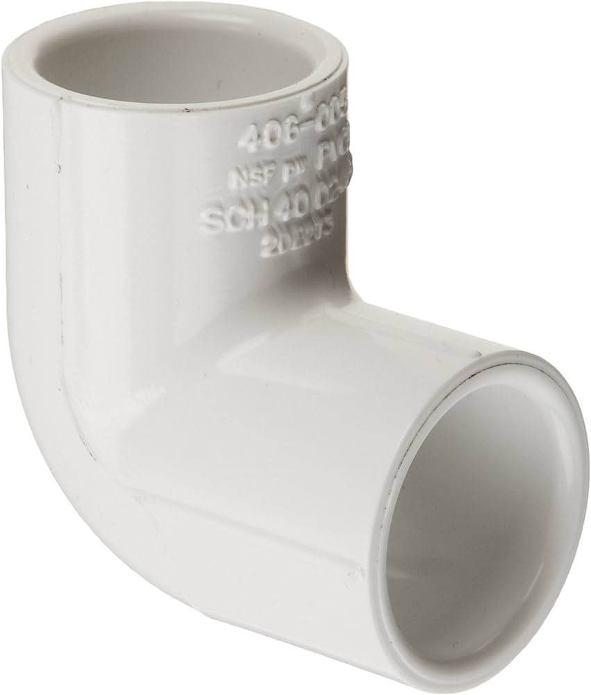 PVC 406-020 PVC Fitting 2" Schedule 40 PVC 90 Elbow Socket