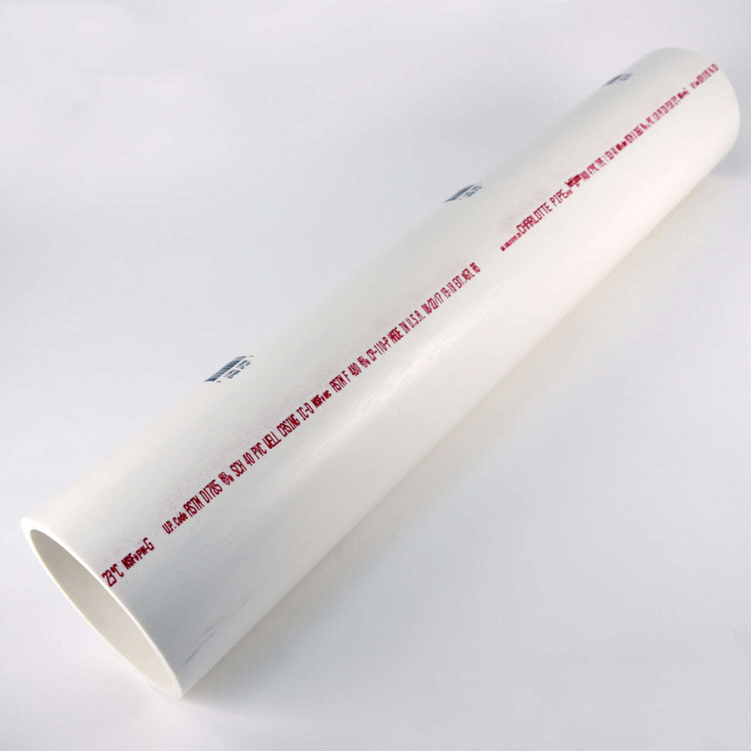 PVC Pipe 4" Schedule 40 PVC Rigid Pipe Per Foot