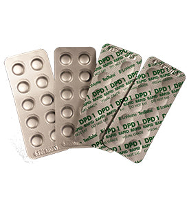 Taylor DPD #1 Free Chlorine Tablet #1, 5 strips - 10 tablets per strip (50 Tablets)