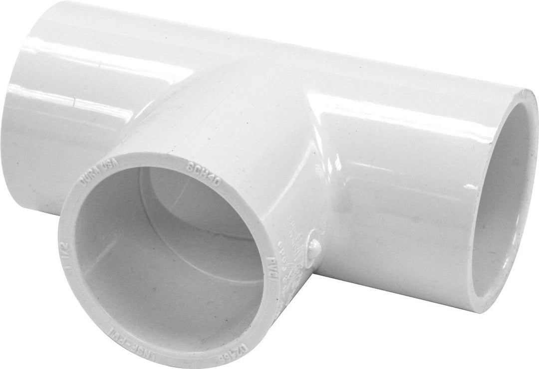 PVC 401-015 PVC Fitting 1 1/2" Schedule 40 PVC Tee Socket