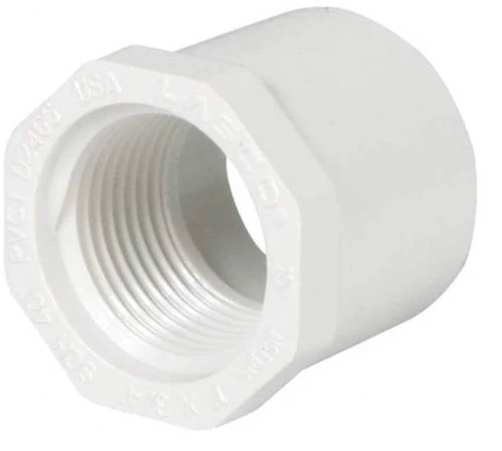 PVC 438-211 Fitting, Reducer, 1.5" Slip x 1" Female Inside Thread
