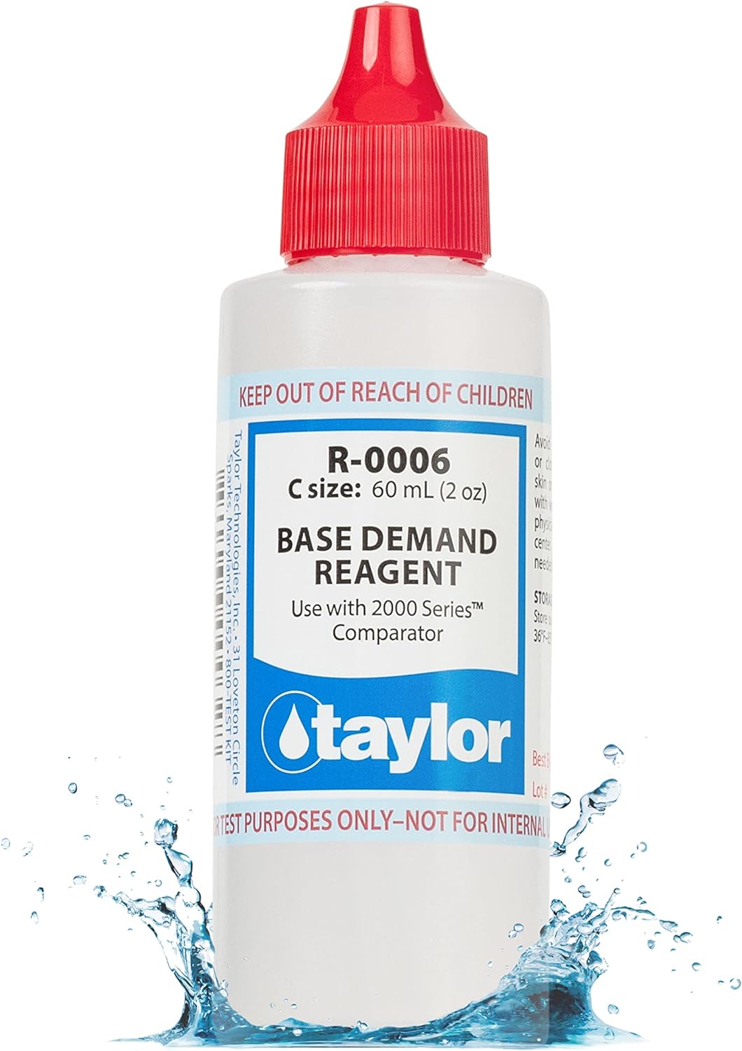 Taylor R-0006-C Base Demand Reagent (for 2000 Series), 2 oz, Dropper Bottle