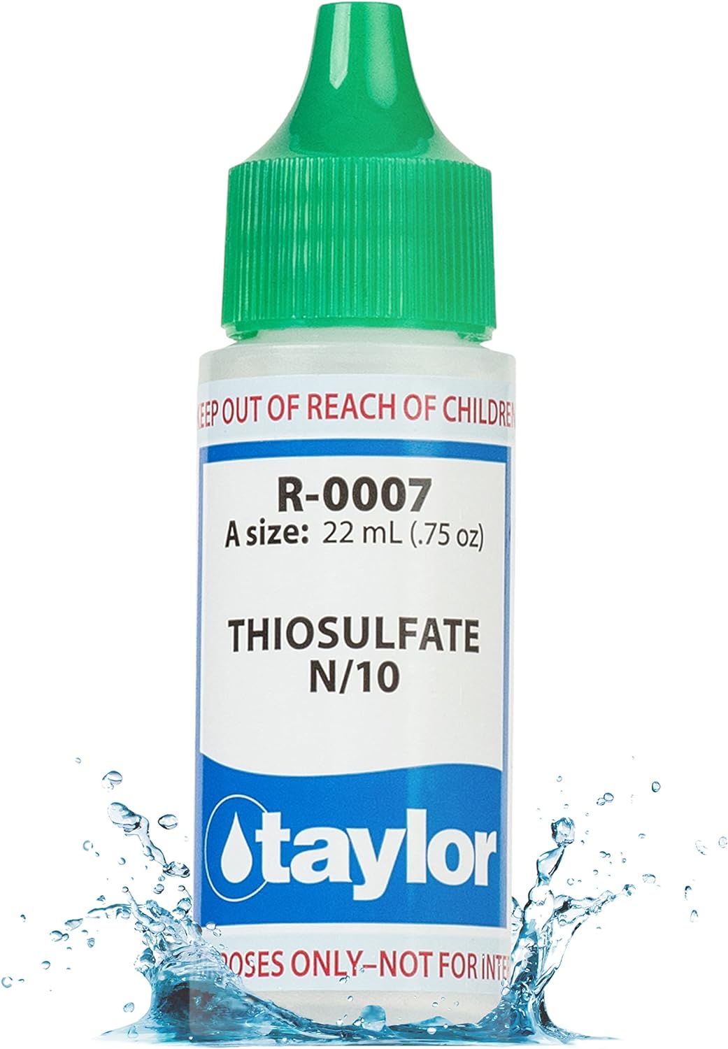 Taylor R-0007-A Thiosulfate N/10 .75 oz Dropper Bottle