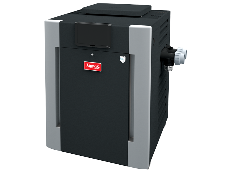 Raypak 009225 Heater 266 Propane, Digital Electronic, Polymer Headers, Copper, 266k BTU