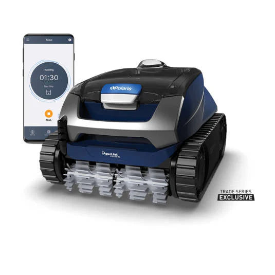 Polaris Epic 8642 IQ Robotic Pool Cleaner <=50' Pools - 2 Year Warranty - Includes Rolling Caddy