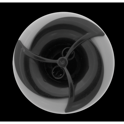 Arctic Spa JET-112165 Jet Insert, Turbo 3" Twin Pulse, Black/Gray, Fixed Tab