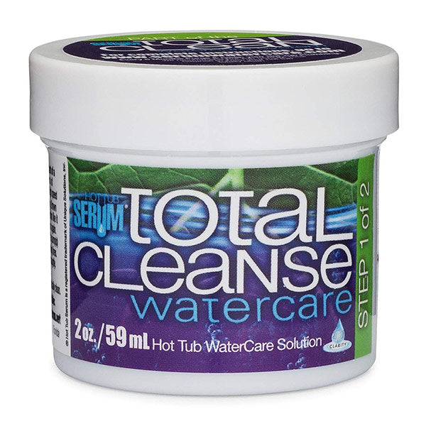 Hot Tub Serum TC-001 Total Cleanse Jell Spa Flush, EPA Reg. Biofilm Remover, 2oz Jar