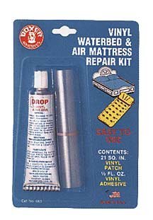 Boxer 660 Air Mattress/Waterbed Repair Kit, 1/2oz. adhesive, 20 sq in vinyl