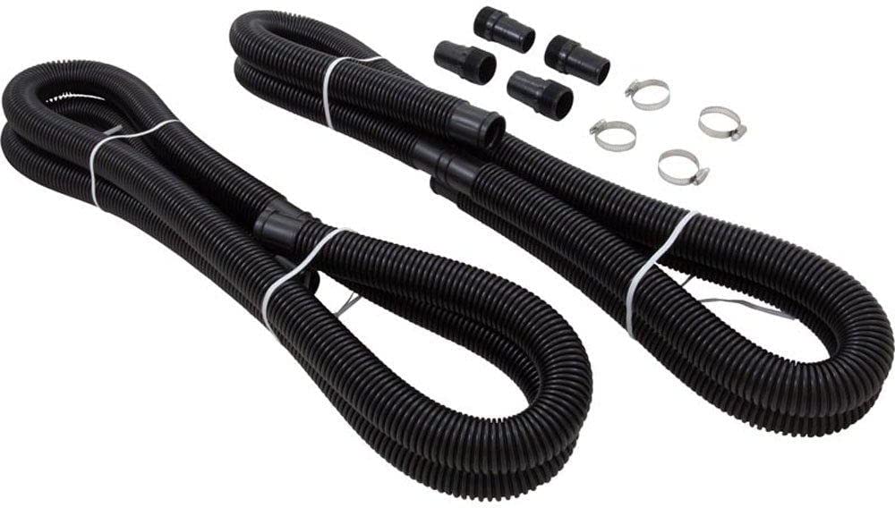 Pentair 155005 12'x1.5" Hoses Replacement Kit Inc. Male Fittings & Hose Clamps