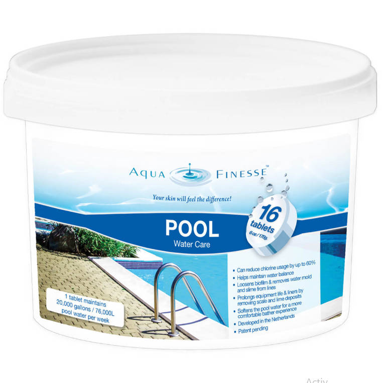 AquaFinesse 956330 Biofilm Reducer, Pool Water Care Tabs, 16 Tab Bucket