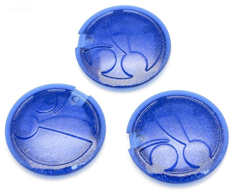 Polaris 39-008 Hubcap 3 Pack Blue