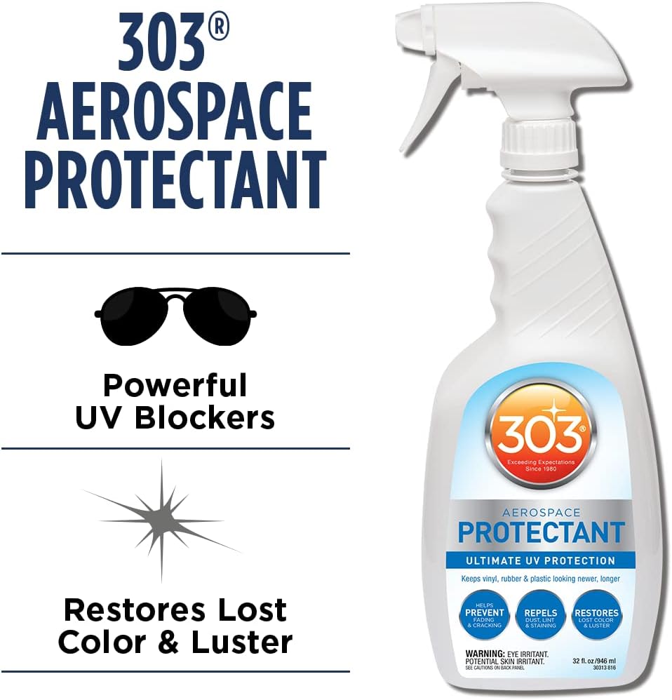 303 Products 30306 Aerospace Protectant, Vinyl Spa Cover Protectant, 1qt Spray Bottle