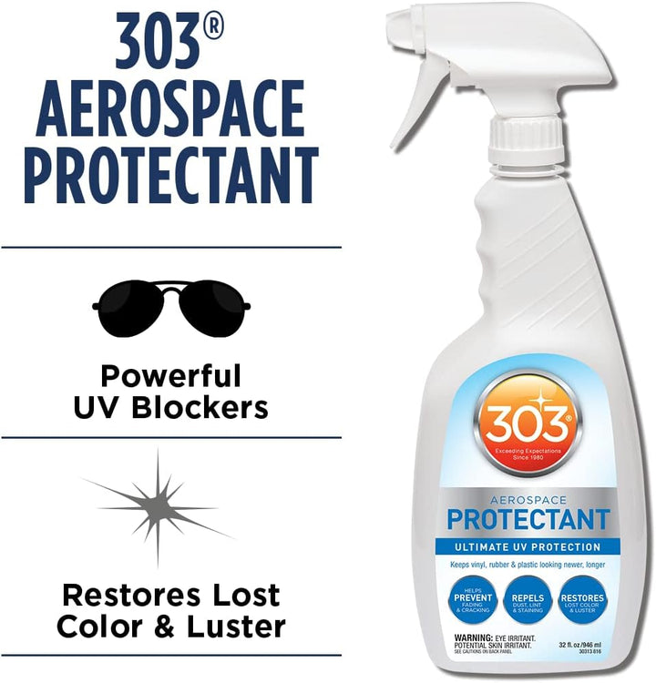 303 Products 30306 Aerospace Protectant, Vinyl Spa Cover Protectant, 1qt Spray Bottle