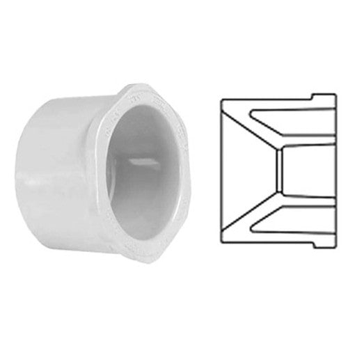 PVC 437-530 6"x3" RED BUSHING SPxSL
