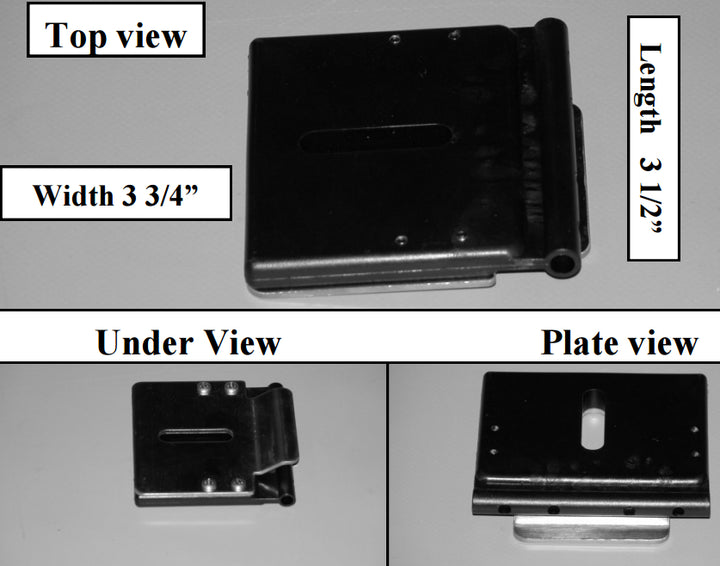 Aquamatic 1102P Understrack Slider & Stop With Plate