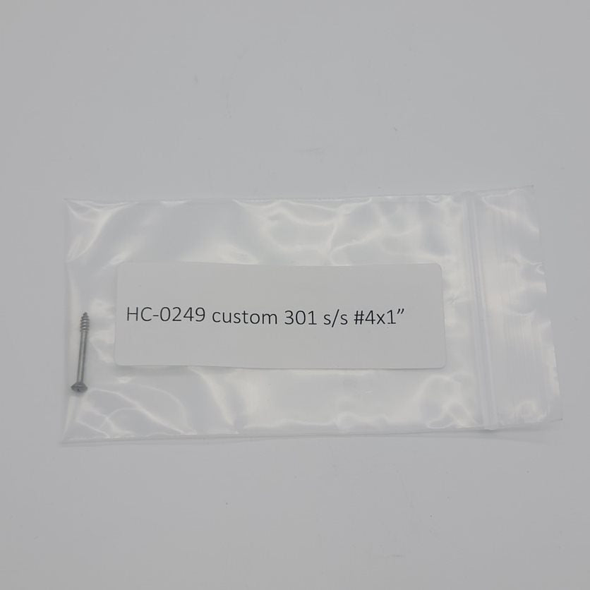 APC HC0249 UT Slider Screw, #4x1" Phillips Head, Stainless, Universal With Other Slider
