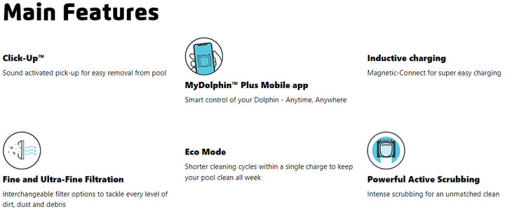 Maytronics Liberty 400 Cordless Robotic Pool Cleaner <=33' Pools, 3YW, With MyDolphin Plus App