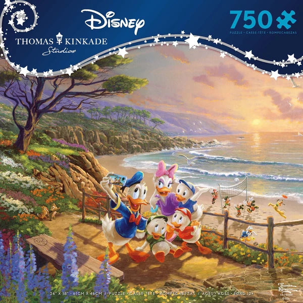 Thomas Kinkade Disney - Mickey and Minnie Paris - 750 Piece Puzzle