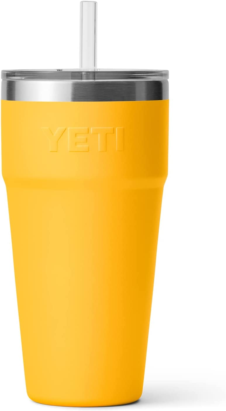 YETI Rambler 26-fl oz Stainless Steel Cup with Straw Lid in the