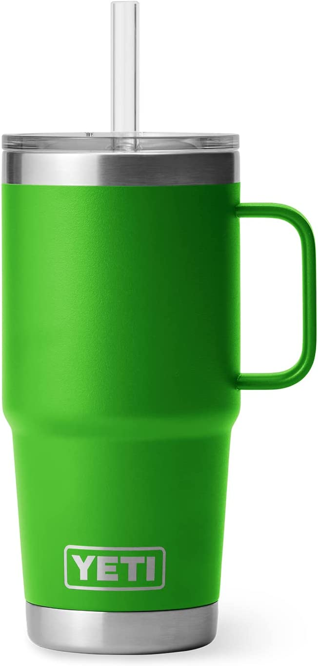 Yeti Rambler 25oz Mug with Straw Lid - Camp Green