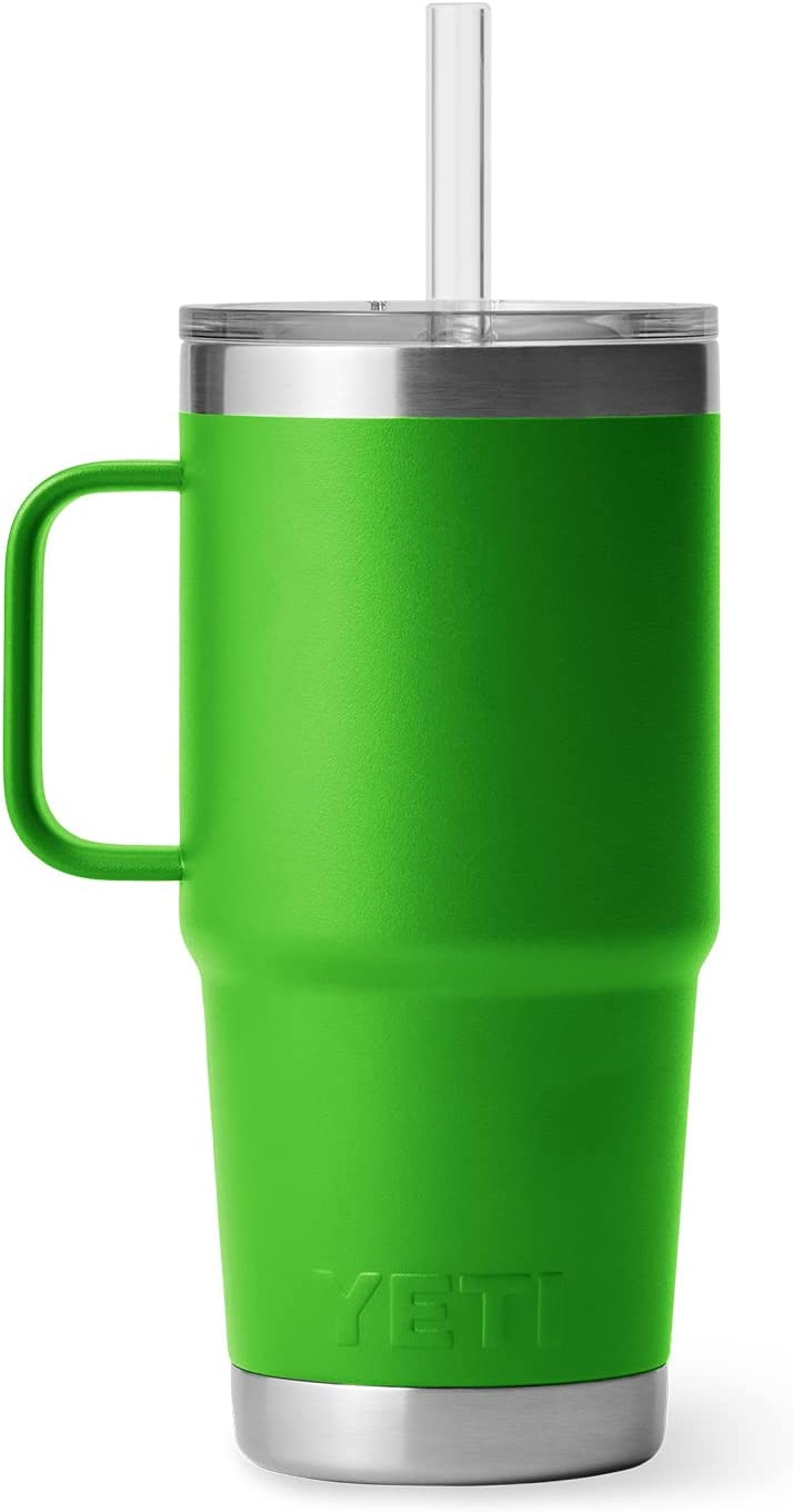 YETI Rambler 25 oz Straw Mug Canopy Green vs Rescue Red New Colors