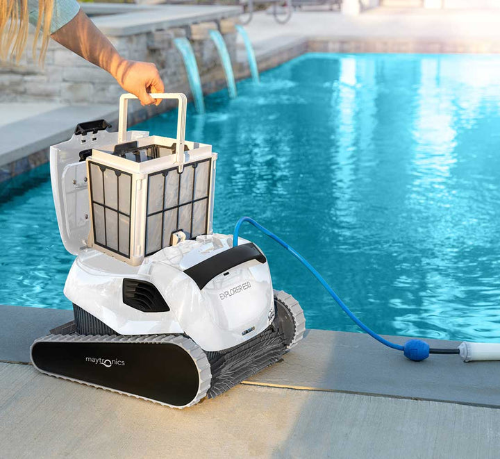 Maytronics Dolphin Explorer E50 <=50' Pools, 2YW, No Caddy