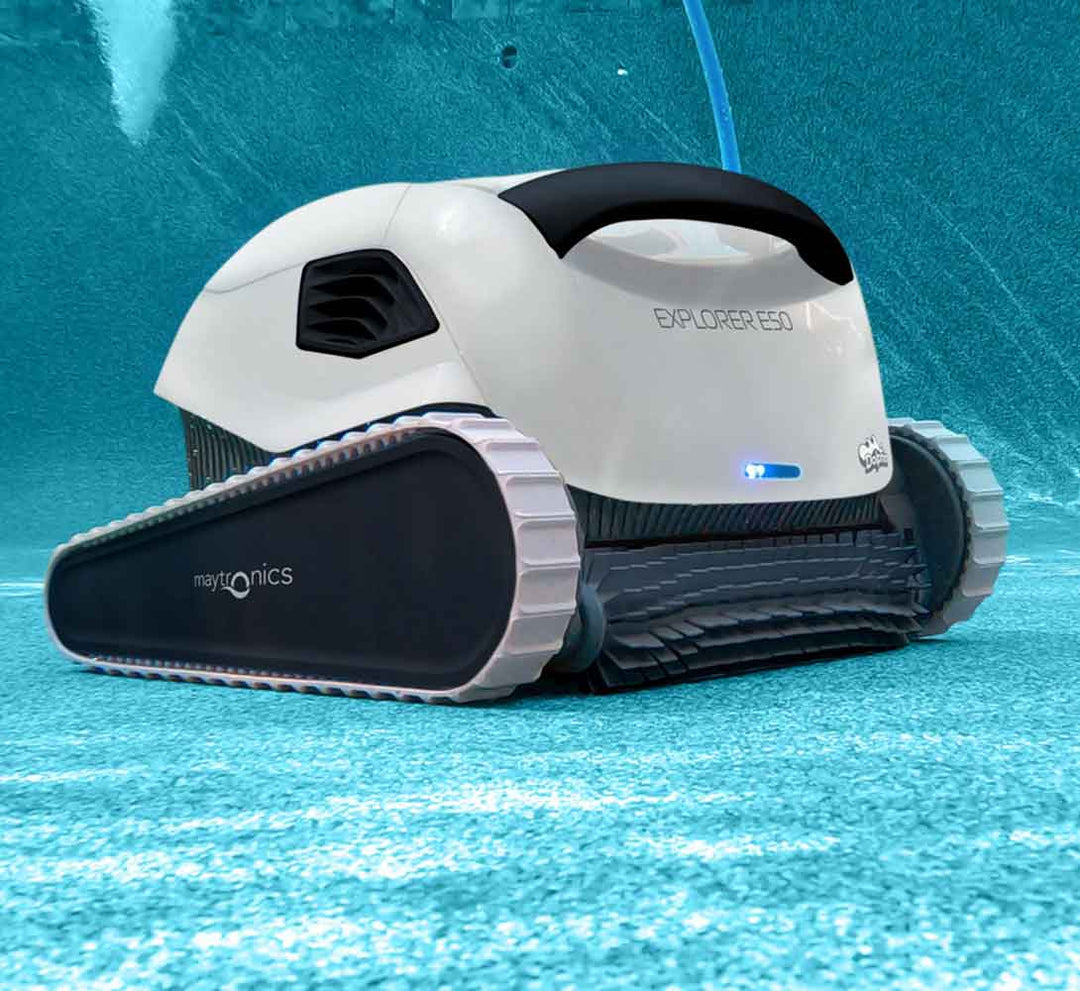 Maytronics Dolphin Explorer E50 <=50' Pools, 2YW, No Caddy