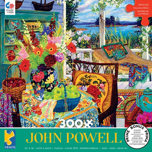 John Powell- Turquoise Tea and Harvest Apples - 300 Piece Puzzle