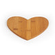 Heart Shaped Bamboo Cutting Board 8.5" X 9" X .35"